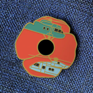 Poppy pin badge