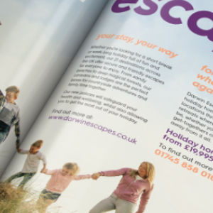 Darwin Escapes magazine ad